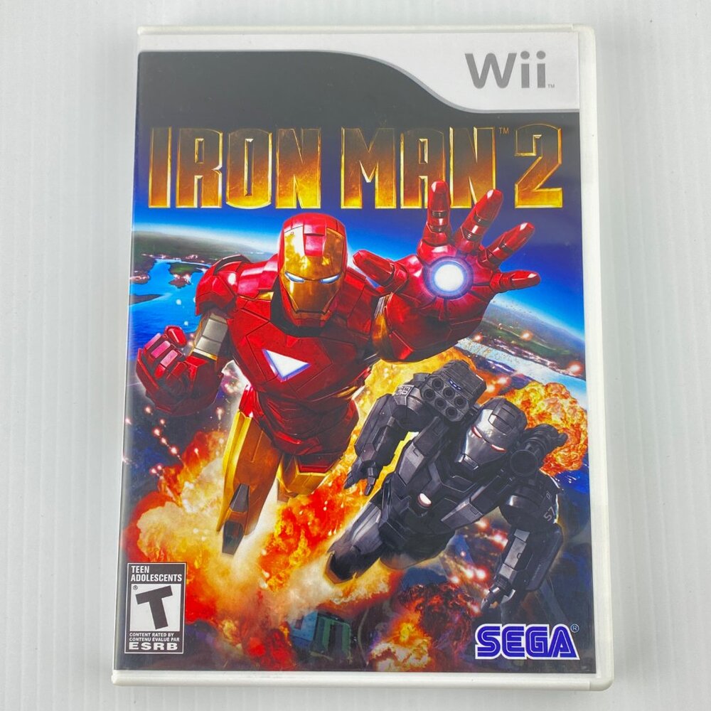 Iron Man 2 Wii Video Game 2010 Case Booklet Disc Rated Teen